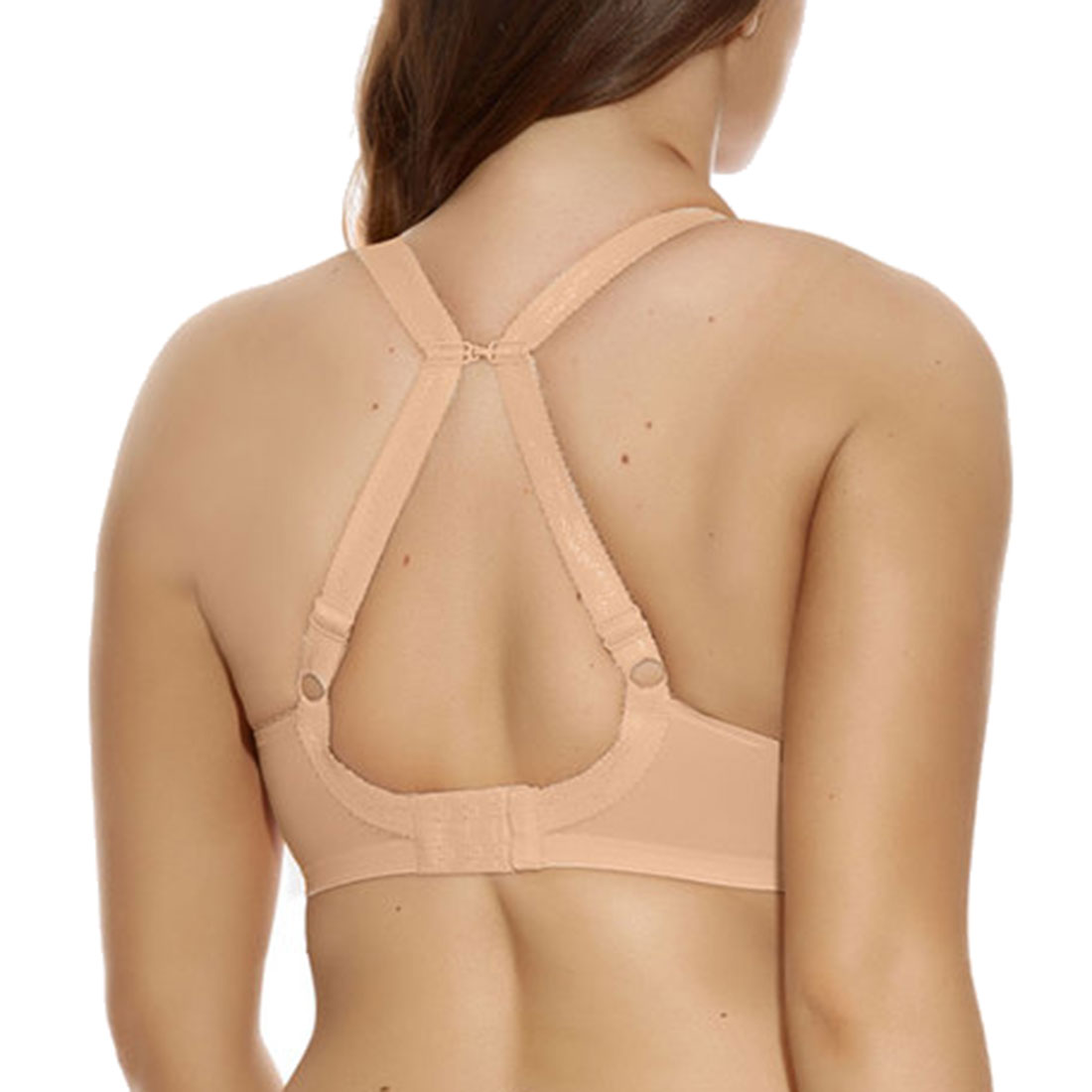 Elomi Womens Energise Underwire Sports Bra with J Hook, 42H, Nude