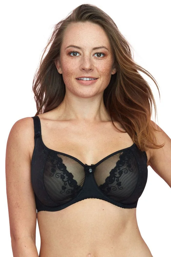Gaia Florence Black Bra BS0786 - Down Under Specialised Lingerie