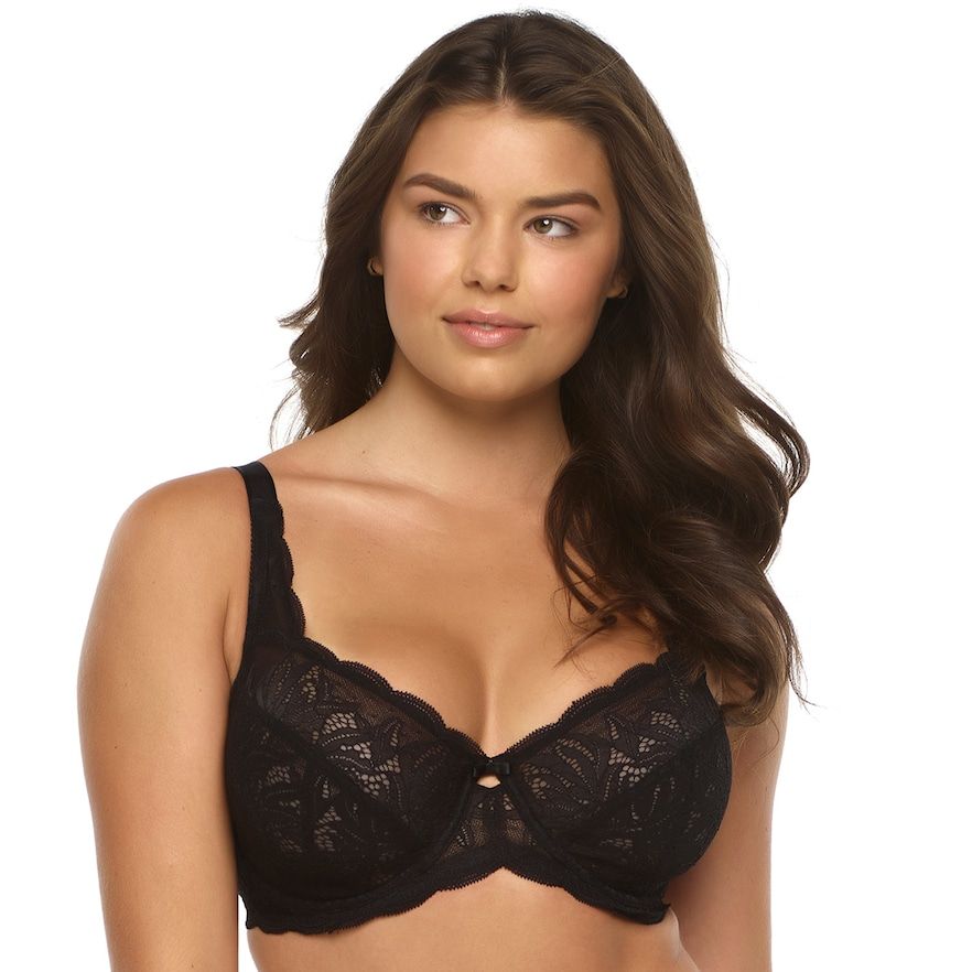 Paramour Peridot Black Bra 115073 - Down Under Specialised Lingerie