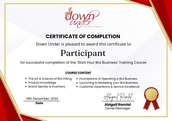 Start Your Bra Business Course